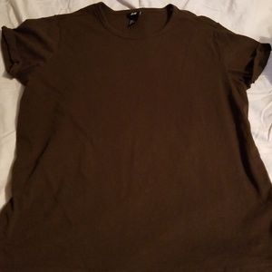 H&M  brown crew neck tshirt
